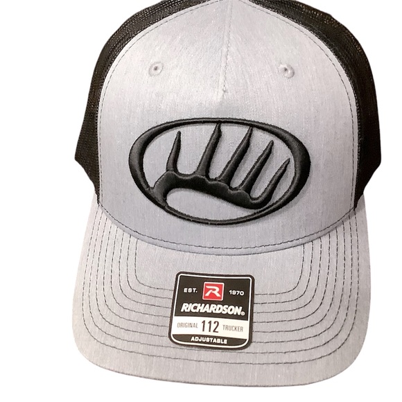 Light gray and black trucker hat with deer antler embroidered design. NWT - Picture 1 of 2